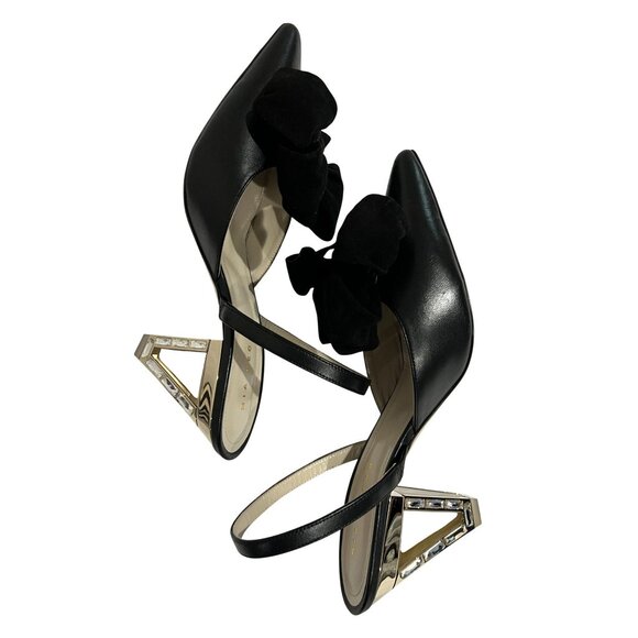 Mia Becar Alessandra Slingback 70 in Black - Picture 8 of 9
